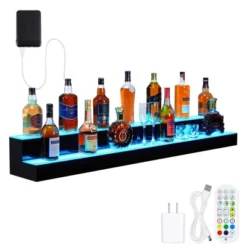 2 Tier 60 Inch Acrylic Lighted Bottle Display With Remote & App Control -Home Decor Store GUEST 000bbe96 5b84 4bb1 a273 b4bd6c3b92e0