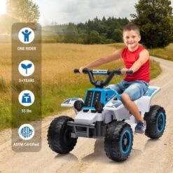 6V Ride On ATV For Kids, Powerful And Safe Ride On Toy With Rechargeable Battery