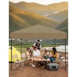 10'x10' Pop Up Canopy Tent Easy To Set Up And Take Down, With 4Pcs Sidewalls, Portable Instant Commercial Canopy For Patio, Outdoor, Camping, Black -Home Decor Store GUEST 0354ea0c c505 40f9 a24c 3dd91bf469a3