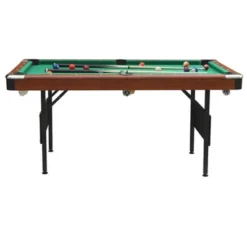 5.5 Ft Billiard Table,Portable Folding Pool Table,Pool Arcade Game Table With Balls, Cues, Chalk, Brush And Triangle, For Family Game Room -Home Decor Store GUEST 06d51f50 5f0b 409a ae04 9bf04c145b54