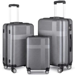 Luggage Sets, 3 Piece Luggage Expandable Suitcase Set, Carry Hardshell 4-Wheel Spinner Luggage W/TSA Lock, Clearance Suitcase Sets (20"/24"/28") -Home Decor Store GUEST 06ec7cec 353c 4859 9db1 1e0fb2d447ea
