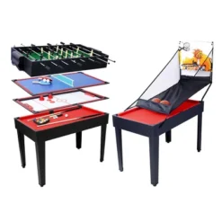 5 In 1 Multi-Game Table, Combo Game Table With Billiards, Push Hockey, Foosball, Ping Pong, Basketball, Portable Multi Game Combination Table Set -Home Decor Store GUEST 07f60872 8917 4f05 8bd1 191c6ab67226