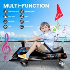 24V Ride On Drift Car For Kids, 7Ah Battery Electric Drifting Go-Kart, Drifting Carts,360 Degrees Rotating -Home Decor Store GUEST 0b3bb5ad 42fc 4d41 8231 e45a1bd56548
