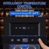 Mini Wine Fridge 14 Bottle, Wine Cooler Temperature Adjustment Range 41~64¡ãF, Wine Fridge Small With Triple Pane Clear Glass Door