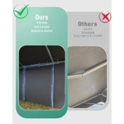 13'x20' Upgraded Carport With 200g Tarp For All-weather; Heavy-duty Reinforced Steel Frame, Perfect For Full-size Pickup Trucks. Silver Gray. -Home Decor Store GUEST 0e6f3a6f 10ba 4042 8e58 0303d85f58f0