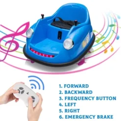 Ride On Electric Bumper Car For Kids & Toddlers, 12V Battery Car For Kids W/Parent Remote 13 Ride On Electric Bumper Car For Kids & Toddlers, 12V Battery Car For Kids W/Parent Remote -Home Decor Store GUEST 1090ba9b 511b 4ec7 83c3 50a14ea9aae1