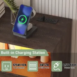 Dresser With 8 Drawers, Wood Bedroom Dresser With Charging Station & LED Lights, Modern Dressers & Chest Of Drawers For Bedroom, Living Room -Home Decor Store GUEST 111f0188 d72f 450e b6cb b55dfa724a23