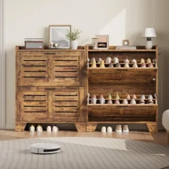 Shoe Cabinet Storage For Entryway, Narrow Shoe Cabinet With 2 Flip Drawers,Freestanding Hidden Slim Shoe Organizer Cabinet -Home Decor Store GUEST 14f35b3e 4959 4c50 b524 2d57deeb53d9