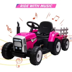 12V Kids Battery Powered Electric Tractor With Trailer, Toddler Ride On Car With Remote Control -Home Decor Store GUEST 169fd669 37b8 4fdf b4b3 5826b67a9211