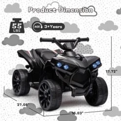 Kids 6V ATV, 4 Wheeler Ride On Quad Car Toy With LED Lights -Home Decor Store GUEST 16a2a83d f8fd 454a b992 4b7a60ded1bc