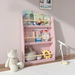 3 Tier Floor Standing Bookshelf, Modern Open Storage Display Bookshelf, Kids Bookcase Storage Organizer For Living Room Kids Room Bedroom Nursery -Home Decor Store GUEST 174bd634 3c2c 49c9 ae3e 59e6cf0f4dc5