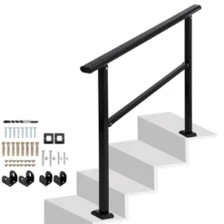 Handrails Fits 1 To 4 Steps,Outdoor Handrails Adjustable Height Stair Handrail -Home Decor Store GUEST 1a562de5 49fd 471a 8f50 ca8c7ed8bf29