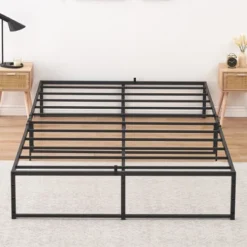 Twin Size Bed Frame Platform, 14 Inch Metal Twin Bedframe With 3 In 1 Sturdy Steel Support, No Box Spring Needed Black Mattress Frame 15 Twin Size Bed Frame Platform, 14 Inch Metal Twin Bedframe With 3 In 1 Sturdy Steel Support, No Box Spring Needed Black Mattress Frame -Home Decor Store GUEST 1b03240b 2486 4d89 b66e 7d621cea599b
