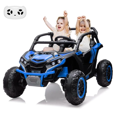 2-Seater Electric Utv For Kids, 24V 4WD Ride-On Car With Remote Control, Battery-Powered Off-Road Toy 8 2-Seater Electric Utv For Kids, 24V 4WD Ride-On Car With Remote Control, Battery-Powered Off-Road Toy - Image 8