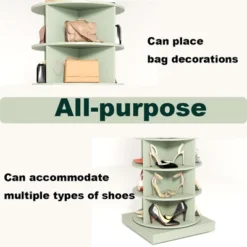 Rotating Shoe Rack Tower 360, Spinning Shoe Rack Tower 7 Tier For Closet, Entryway, Tall Shoe Storage Organizer, Holds Up To 28 Pairs Of Shoes Green -Home Decor Store GUEST 1f6eaaab 4d4f 4791 81cd 7e8b2c2b4bb8