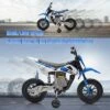 12V Electric Dirt Bike, Kids Electric Motorcycle With 25W*2 Motor, Twist Grip Throttle, Training Wheels, Spring Suspension