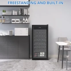 32 Bottle Wine Cooler, Compressor Wine Cooler Refrigerator With Digital Temperature Control -Home Decor Store GUEST 2549c71d 1283 4501 b44d 5b21a83c2391
