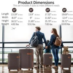 4 Piece Luggage Set Suitcase Set, ABS Hard Shell Lightweight Expandable Travel Luggage With 4 Packing Cubes, TSA Lock, Spinner Wheels For Men Women 21 4 Piece Luggage Set Suitcase Set, ABS Hard Shell Lightweight Expandable Travel Luggage With 4 Packing Cubes, TSA Lock, Spinner Wheels For Men Women -Home Decor Store GUEST 2559d34d 4b1f 4bf9 8e2f 79b8809605c8