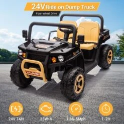 24v Ride On Dump Truck, 2 Seater Electric Ride On Car Toy For Kids, Battery Powered UTV 15 24v Ride On Dump Truck, 2 Seater Electric Ride On Car Toy For Kids, Battery Powered UTV -Home Decor Store GUEST 25ed91a1 e20b 4e5f ab99 12c9cecb3660