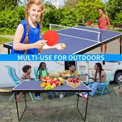 Portable Foldable Table Tennis Set With Net, Paddles, And Balls - Indoor/Outdoor Blue - 4.5ft 8 Portable Foldable Table Tennis Set With Net, Paddles, And Balls - Indoor/Outdoor Blue - 4.5ft -Home Decor Store GUEST 2640d01b fa01 4e12 8fd2 4801147b6426
