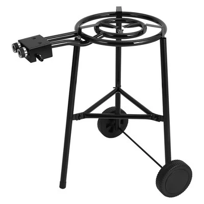 Paella Burner And Stand Set On Wheels - Complete Paella Kit For Up To 14 -16 Servings With 18 Inch Paella Pan 1 Paella Burner And Stand Set On Wheels - Complete Paella Kit For Up To 14 -16 Servings With 18 Inch Paella Pan
