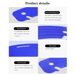 Slide Transfer Board, Slide Board With Fixing Ports, Slide Assist Device 330 Lbs For Transferring Patient Or Handicap From Wheelchair To Bed Couch
