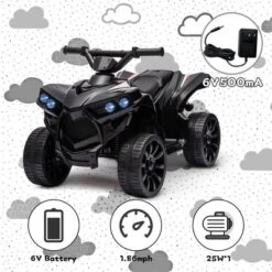 Kids 6V ATV, 4 Wheeler Ride On Quad Car Toy With LED Lights -Home Decor Store GUEST 2a16ba85 7fe8 4a53 8387 924fa86d38c1