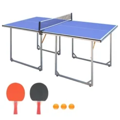 6FT Mid-Size Table Tennis Game Set - Indoor/Outdoor Portable Table Tennis Game With Net, 2 Table Tennis Paddles And 3 Balls,Stable Structure -Home Decor Store GUEST 2a2be135 de0f 4cb0 b2c4 dbf1c5c0cd1d