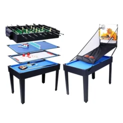 5 In 1 Multi-Game Table, Combo Game Table With Billiards, Push Hockey, Foosball, Ping Pong, Basketball, Portable Multi Game Combination Table Set -Home Decor Store GUEST 2bde6bff 1120 46d5 8f51 a9b220071f0c