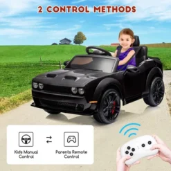 12V Ride On Car, Licensed Dodge Challenger Kids' Electric Car, Battery Powered Electric Vehicle With Remote Control -Home Decor Store GUEST 2c9ab382 16ac 4fa1 bde4 dce4feb65c08