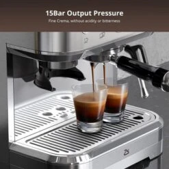 Espresso Machine With Grinder And Milk Frother, 15 Bar Pump Cappuccino Latte Machine With Burr Conical Grinder -Home Decor Store GUEST 2e23df0f dc52 40de b793 591607842dfb