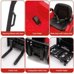 12V Kids Ride On Forklift Car With Tent, Electric Ride On Construction Car Toy For Toddles With Remote Control -Home Decor Store GUEST 2f8a8ca4 1428 4cdd 947c 832fad0279df