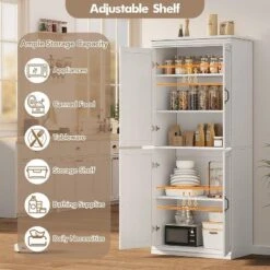 Pantry Cabinet, Freestanding Kitchen Pantry Storage Cabinet,70" Cupboard, Tall Storage Cabinet -Home Decor Store GUEST 303e7cdd 07b4 48bb 8197 c23feeb32ad2
