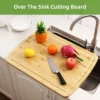 24 X 18 In Extra Large Organic Bamboo Cutting Board,Meal Prep & Serving Wooden Cutting Board