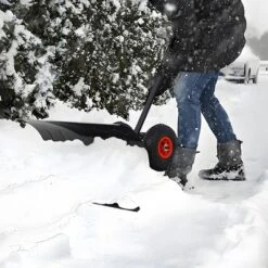 Snow Shovels, Snow Shovel Pusher With Wheels For Driveway, Snow Plow Shovel Snow Pusher With 29" X 16.5" Large Blade For Efficient Snow Removal -Home Decor Store GUEST 39f64db9 9281 45b6 aecb 4bb35e4eec7f