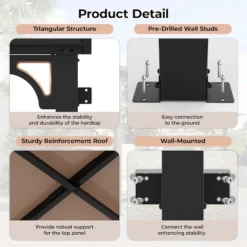 10 X 10 Outdoor Lean To Metal Awnings Large Gazebo, Hard Top Lean To Pergola Wall-Mounted 11 10 X 10 Outdoor Lean To Metal Awnings Large Gazebo, Hard Top Lean To Pergola Wall-Mounted -Home Decor Store GUEST 3acf17ad ab48 4798 b5c3 af00e53ab4f5