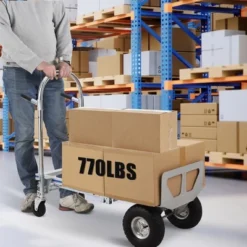 Folding Hand Truck,3-in-1 Aluminum Dolly Cart With Wheels,770 LBS Capacity Heavy Duty Hand Trucks For Transport And Moving -Home Decor Store GUEST 3c54dbc5 e299 400d 93ff 10e836527775