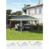 13x13FT Canopy Tent, Gazebo With Mosquito Netting, Adjustable Height Outdoor Gazebo