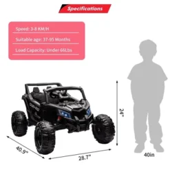 Ride On UTV Car, 24V Battery Powerd Electric Off-Road UTV Car W/Remote Control -Home Decor Store GUEST 41484e29 d6c8 49c3 b3f8 061600355629