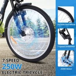 Electric Trike For Adults, 3 Wheel Motorized Bicycle ,36V 10Ah Removable Battery, Extra Large Basket -Home Decor Store GUEST 41e8cdb3 6dd4 471c bc2d ed78889a2c4b