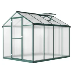 6x8 FT Greenhouse For Outdoors, Polycarbonate Greenhouse With Quick Setup Structure And Roof Vent -Home Decor Store GUEST 421efd7d 2d73 488f 8960 330f9735bc4f