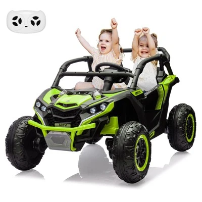 2-Seater Electric Utv For Kids, 24V 4WD Ride-On Car With Remote Control, Battery-Powered Off-Road Toy 9 2-Seater Electric Utv For Kids, 24V 4WD Ride-On Car With Remote Control, Battery-Powered Off-Road Toy - Image 9