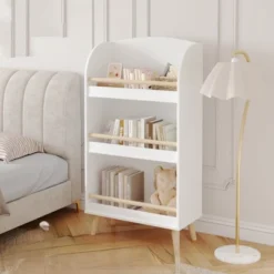 Kids Bookshelf, 3-Tier Bookcase, Book Organizer, Bookshelf Toy Storage Cabinet Organizer For Children's Room, Playroom, Nursery White -Home Decor Store GUEST 44891411 dcbd 461c a6e4 94fd3700ee0c