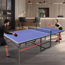 Professional Outdoor Table Tennis Tables,8FT Indoor/Outdoor Portable Ping Pong Table Game With Net For Adults/Teens -Home Decor Store GUEST 44c12fe7 1cc4 4013 95ef f756adaa6985