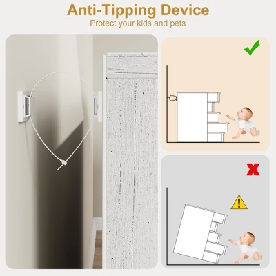 Whizmax 5 Drawer Dresser For Bedroom, Modern 5 Chest Of Drawers Tall With Large Storage, White Dresser Organizer For Living Room, Nursery, Entryway 5 Whizmax 5 Drawer Dresser For Bedroom, Modern 5 Chest Of Drawers Tall With Large Storage, White Dresser Organizer For Living Room, Nursery, Entryway - Image 5