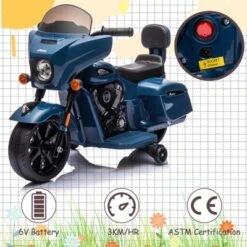 Ride On Motorcycle For Kids, 6V Electric Dirt Bike, License Motorcycle With USB, AUX, Music And Headlight For Toddler 1-3 -Home Decor Store GUEST 468abebc 16a6 4f98 b5e5 b068f1bc5077