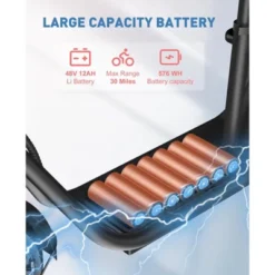 Electric Scooter With Seat For Adults, 500W Foldable Electric Scooter With Seat And Basket, Max 30 Miles Range&19 Mph Power