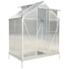 Greenhouse For Outdoors, Heavy Duty Polycarbonate Greenhouse With Rain Gutter And Roof Vent, Aluminum Hot House, Large Walk-in Greenhouse For Outside