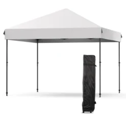 10X10FT Pop Up Canopy - Commercial Instant Shelter, Adjustable Heights, With Wheeled Bag, Portable Gazebo For Patio, Deck, Garden, Beach -Home Decor Store GUEST 48be86dd 32d5 44d7 b46b 847d8d3ff583