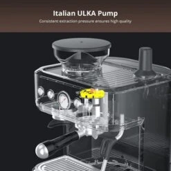 Espresso Machine With Grinder And Milk Frother, 15 Bar Pump Cappuccino Latte Machine With Burr Conical Grinder -Home Decor Store GUEST 492677b8 11f6 4213 8962 aef2fae6fd93